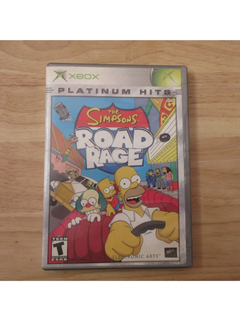 The Simpsons Road Rage Microsoft Xbox Platinum Hits, Manual, Disk & Case